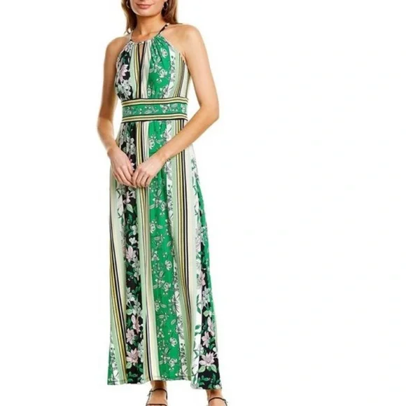 fitted lace wedding dress Amazon.com: London Times Women's Dresses Halter Neckline Signature Morris  Maxi Dress Vacation Occasion Event Guest of, Linear Floral main image 0